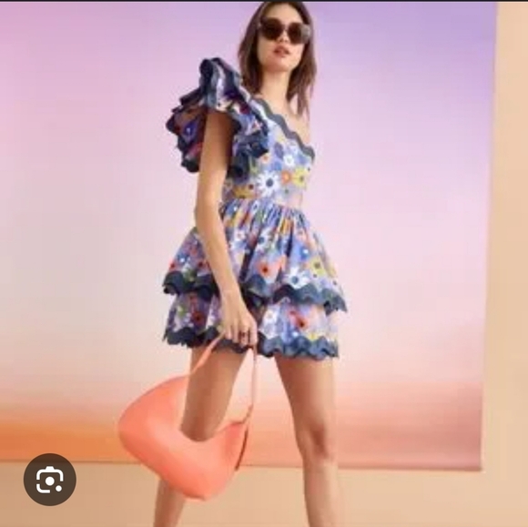 Sunday Up One Shoulder Floral Dress - Picture 2 of 9